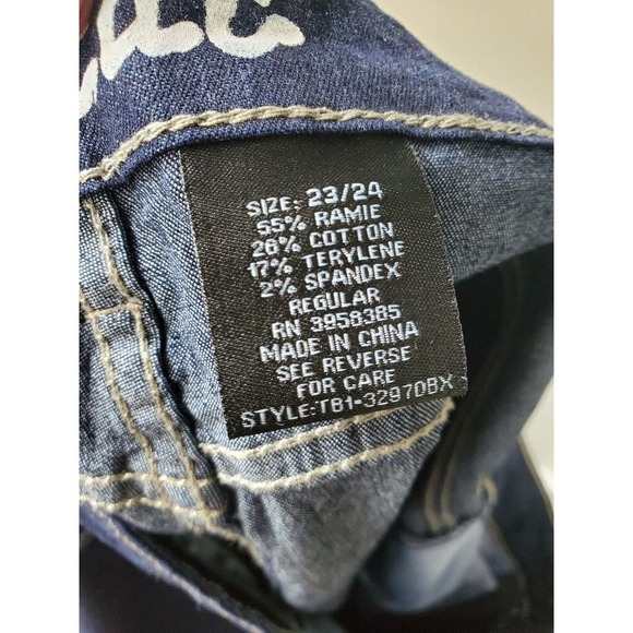 Tag Blue Jeans Women's Denim Cotton/Ramie Casual Staight Jeans Pants Size 23/24 - Picture 7 of 12